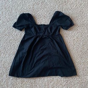 Black Short Sleeve Dress
